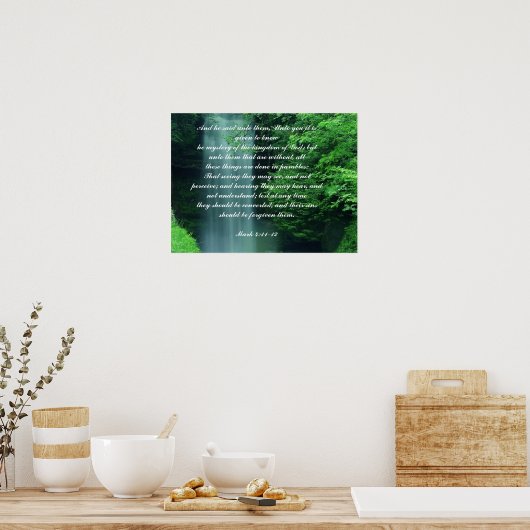 Poster Mark 4:11-12 (Cuisine)