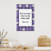 Poster Mark 4:35 Feuilles de tête de poisson Lilac (Cuisine)