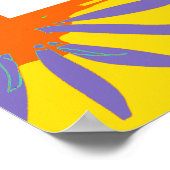 Poster Mark 4:35 Gras - Jaune Orange Violet (Coin)