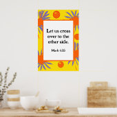 Poster Mark 4:35 Gras - Jaune Orange Violet (Cuisine)