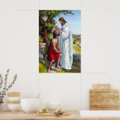 Poster Mark 8:22-26 Jésus guérit un aveugle (Cuisine)