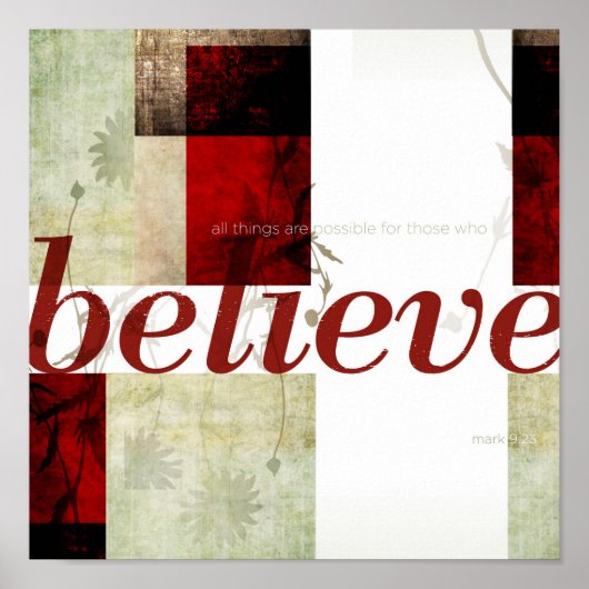 Poster Mark 9:23 (Devant)