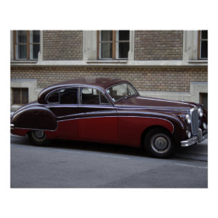 Poster Mark IX de Jaguar rouge