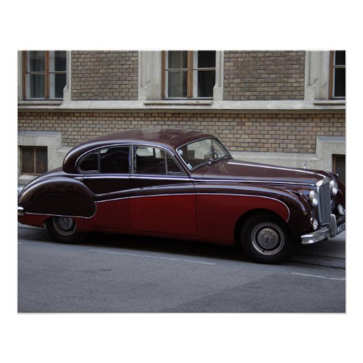 Poster Mark IX de Jaguar rouge (Devant)