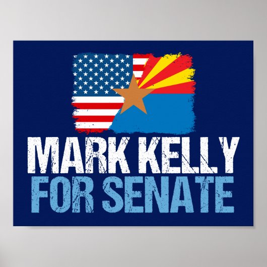 Poster Mark Kelly pour le Sénat (Devant)