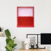Poster Mark Rothko - Blanc sur rouge - 1957 (Bureau à domicile)