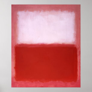 Poster Mark Rothko - Blanc sur rouge - 1957