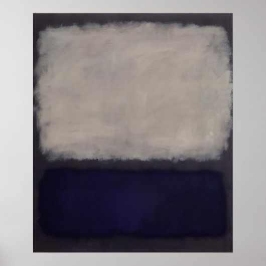 Poster Mark Rothko - Bleu et gris - 1962 (Devant)