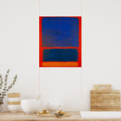Poster Mark Rothko - Bleu, Orange, Rouge - 1961 (Cuisine)