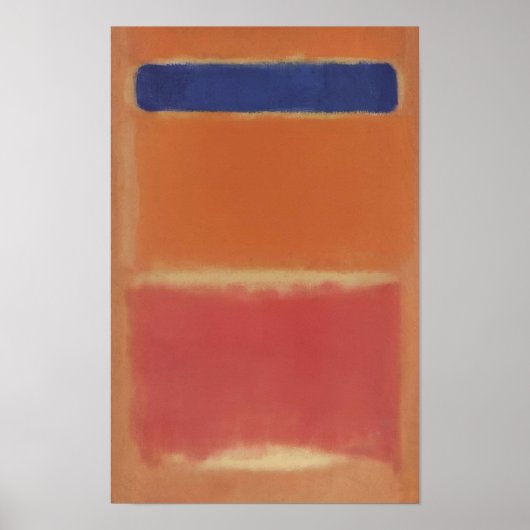 Poster Mark Rothko - Blue Over Red - 1953 (Devant)