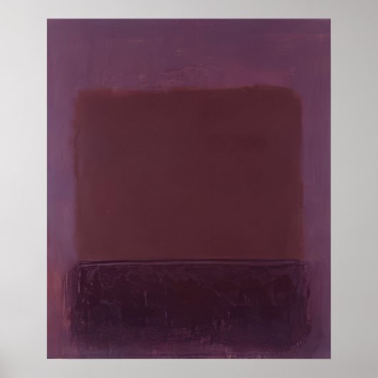 Poster Mark Rothko - Brun Violet - 1957 (Devant)