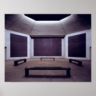 Poster Mark Rothko - Chapelle Rothko - 1964 - 1967; Unis
