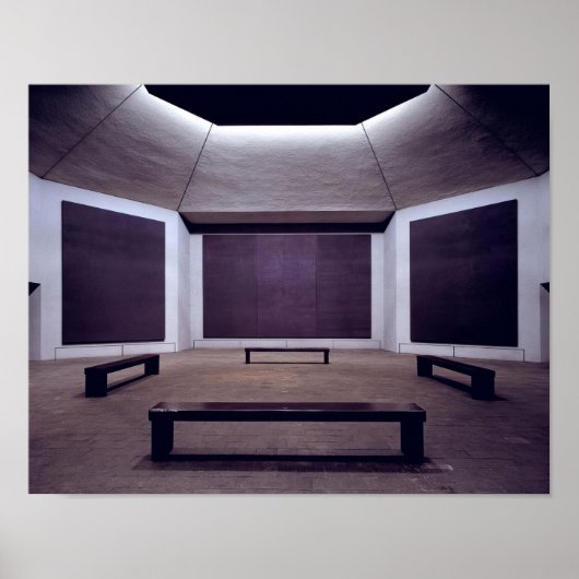Poster Mark Rothko - Chapelle Rothko - 1964 - 1967; Unis  (Devant)