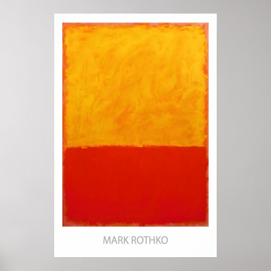 Poster Mark Rothko Fine Art Print Abstract Expressionism (Devant)