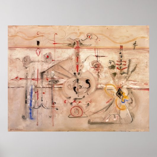 Poster Mark Rothko - Idole archaïque - 1945 (Devant)