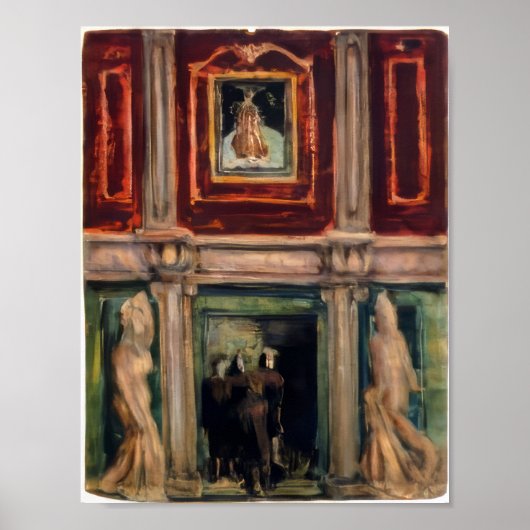 Poster Mark Rothko - Intérieur - 1936 (Devant)