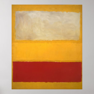 Poster Mark Rothko - No. 13 (Blanc, Rouge sur Jaune)