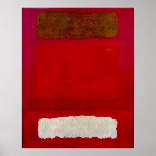Poster Mark Rothko - No. 16 (Rouge, Blanc et Brun) - 195