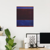 Poster Mark Rothko - No. 3 (Bleu Clair, Marron, Bleu Fonc (Bureau à domicile)