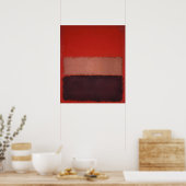 Poster Mark Rothko - No. 46 (Noir, Ocre, Rouge sur Rouge) (Cuisine)