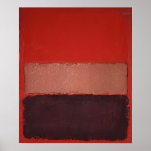 Poster Mark Rothko - No. 46 (Noir, Ocre, Rouge sur Rouge) (Devant)