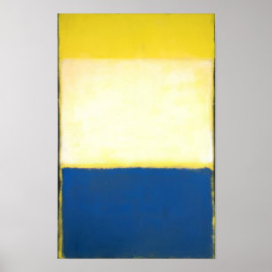 Poster Mark Rothko - No. 6 (Jaune, Blanc, Bleu Sur Jaun