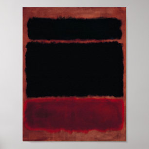 Poster Mark Rothko - Noir en rouge profond - 1957