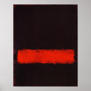 Poster Mark Rothko - Noir, Rouge et Noir - 1968
