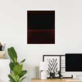 Poster Mark Rothko - Noir sur Sienne foncée sur Violet - (Bureau à domicile)