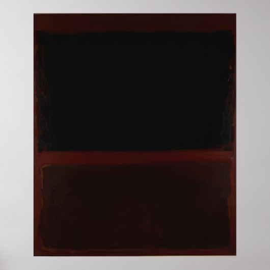 Poster Mark Rothko - Noir sur Sienne foncée sur Violet - (Devant)