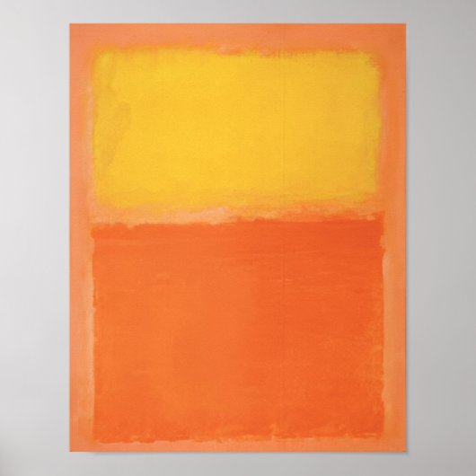Poster Mark Rothko - Orange et Jaune - 1956 (Devant)