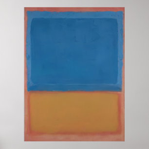 Poster Mark Rothko - Sans titre (Rouge, Bleu, Orange) - 1