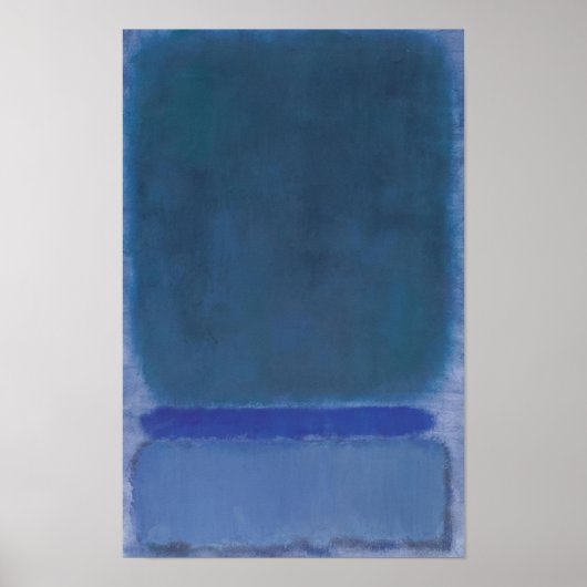 Poster Mark Rothko - Sans titre (Vert sur bleu) - 1968 (Devant)