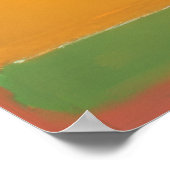 Poster Mark Rothko - United (Bleu, Jaune, Vert sur Rouge) (Coin)