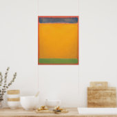 Poster Mark Rothko - United (Bleu, Jaune, Vert sur Rouge) (Cuisine)