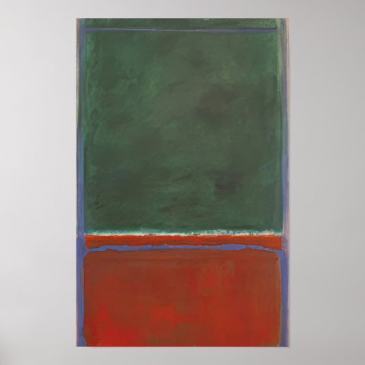 Poster Mark Rothko - Vert et Marron - 1953 (Devant)