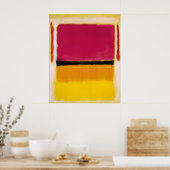 Poster Mark Rothko - Violet, Noir, Orange, Jaune sur Blan (Cuisine)