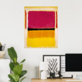 Poster Mark Rothko - Violet, Noir, Orange, Jaune sur Blan (Bureau à domicile)