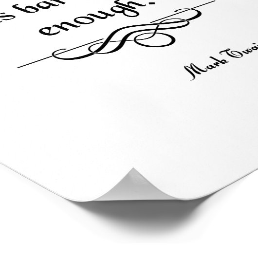 Poster Mark Twain Citation, Boire (Coin)