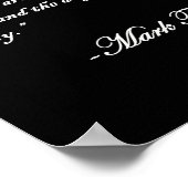Poster Mark Twain Citer Les 2 Jours Les Plus Importants D (Coin)