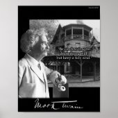 Poster Mark Twain : Conception personnalisée avec diverse (Devant)
