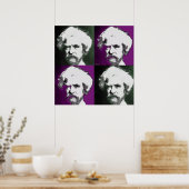 Poster Mark Twain Pop Art Imprimer (Cuisine)