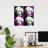 Poster Mark Twain Pop Art Imprimer (Bureau à domicile)