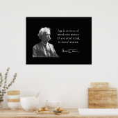 Poster Mark Twain sur le vieillissement (Cuisine)