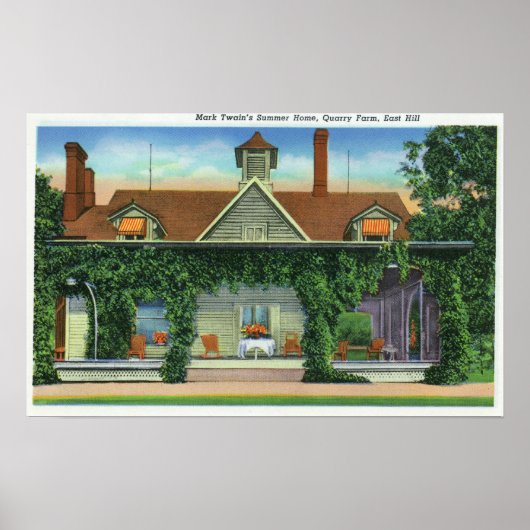 Poster Mark Twain's Summer Home, Quarry Farm (Devant)