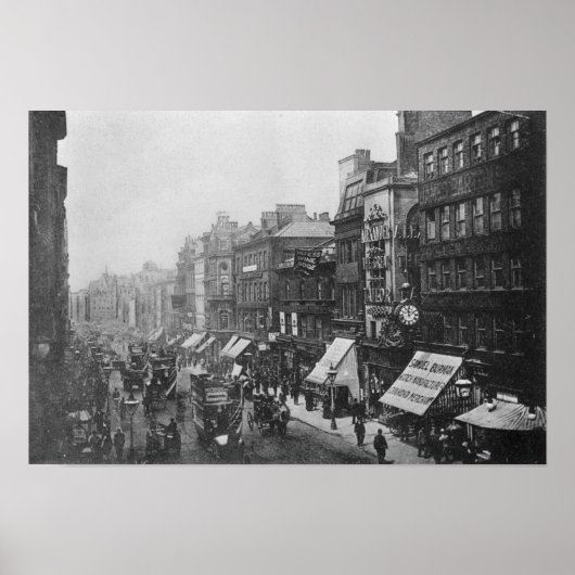 Poster Market Street, Manchester, vers 1910 (Devant)