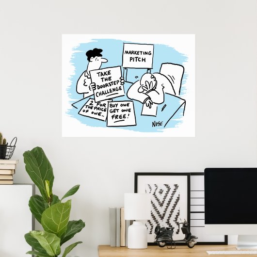 Poster Marketing Manager est en cours d'exécution d'un pl (Bureau à domicile)