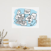 Poster Marketing Manager est en cours d'exécution d'un pl (Cuisine)