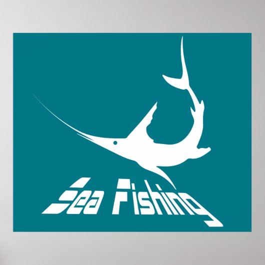 Poster Marlin bleu (Devant)