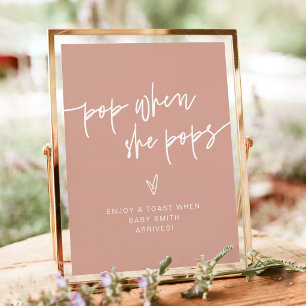 Poster MARLO Boho Blush et Beige Pop When She Pops Pannea